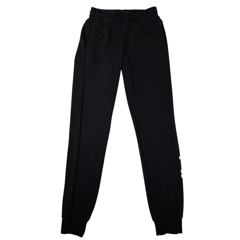 Adidas Black‎ Joggers Sweatpants XS Wordmark Logo Athletic Pants